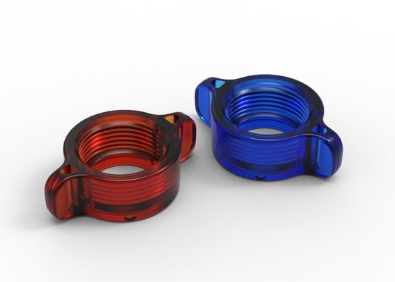 OEM / ODM ： Multi Cavity Injection Mold & Transparent On-board Universal Joint Lock Nut(1*4) No.23915